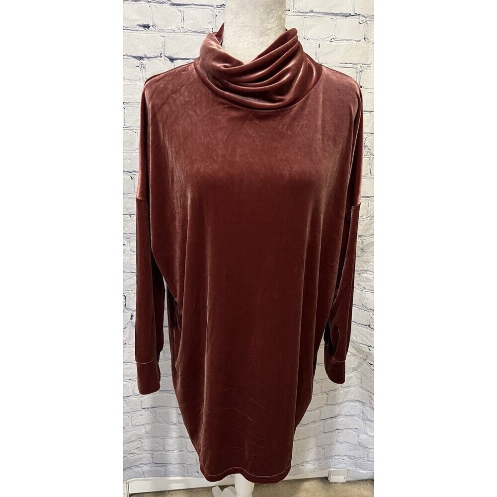 Urban Outfitters, Pink Dress, Velvet , Long Sleeve, Short, Size Medium